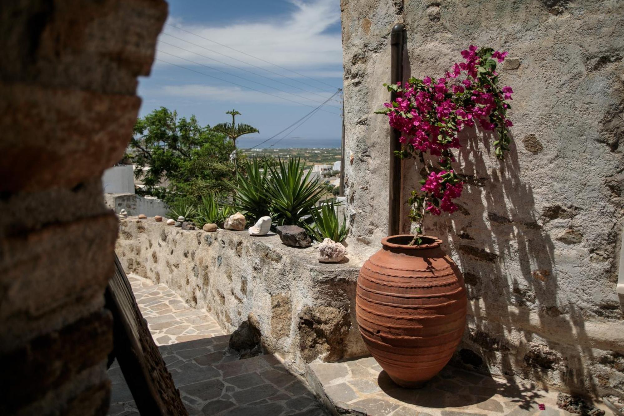 Themed House "Castle Halaros" View 17Th Century Villa Glinado Naxos ภายนอก รูปภาพ